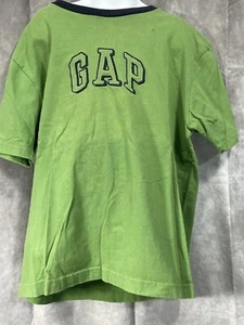 Boys’ GAP Short Sleeved Logo Spell Out Green T-Shirt Size Medium - Picture 1 of 4