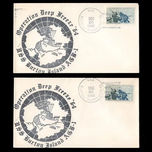 BURTON ISLAND (AGB-1) ICEBREAKER • DEEP FREEZE • 1963 Naval Covers - Picture 1 of 1