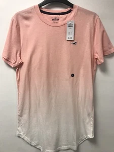 Hollister Ombre Curved Hem Cotton Tee T-shirt Size XS Bnwt - Picture 1 of 5