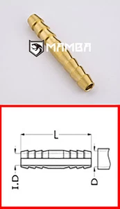 Brass turbo Adapter Union 5/16 BSP Tube (50 pcs) - Picture 1 of 2