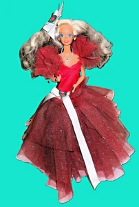BARBIE HAPPY HOLIDAYS 1988 MAGIA DELLE FESTE GRAN GALA' DA COLLEZIONE-- 8 FOTO - Foto 1 di 10