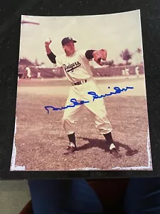 Duke Snider Brooklyn Dodgers- Damaged Signed 8x10 Photo Guaranteed To Pass TPA - Picture 1 of 6