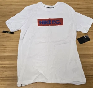 Camiseta de fútbol Nike FC para hombre camiseta deportiva de entrenamiento medio blanca CT8429-101 - Imagen 1 de 6