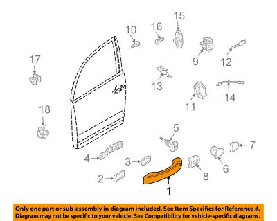 Porsche Cayenne Outside Exterior Door Handle 95553103200G2X NIB OEM 2008-2010 - Imagem 1 de 4