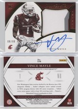 2015 Immaculate Collegiate Premium /99 Vince Mayle #336 RPA Rookie Patch Auto RC