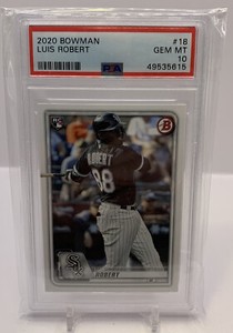 2020 Bowman #18 Luis Robert rookie RC card PSA 10 White Sox