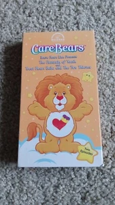 Care Bears Vintage Vhs Brave Heart Lion The Fountain Of Youth & Treat Heart Baba - Picture 1 of 3