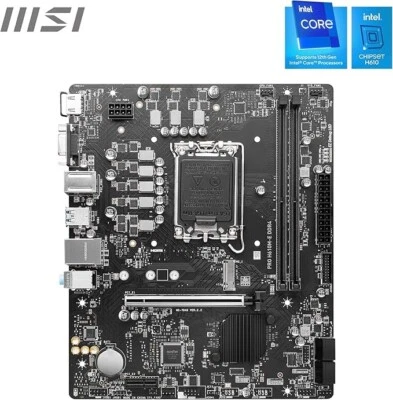 MSI PRO H610M-E DDR4 Socket 1700/H610/DDR4/S-ATA 6Gb/s/Micro ATX-1 - Image 1 of 4