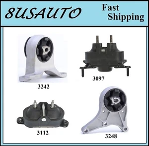 4PCS MOTOR & TRANS MOUNT FIT 2008-2012 CHEVROLET MALIBU 3.6L - AUTO TRANS - Foto 1 di 6