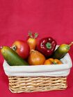 Vegetable Lot of 7 Lifelike Foam Staging Kitchen Home Display Decor with basket