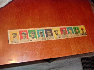 1920 - 1921 W516 -2-2 Baseball Strip Cards #11 through #20 Full Strip of 10 - Picture 1 of 4