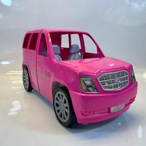 Mattel Barbie bambola rosa 6 posti SUV veicolo giocattolo con tetto apribile porta mancante - Foto 1 di 11