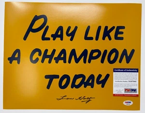 Lou Holtz Signed "PLACT" 11x14 Photo Notre Dame Fighting Irish PSA 045 - Picture 1 of 3