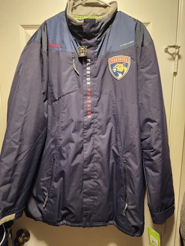 Reebok Florida Panthers Team Issued Reebok Center Ice Size 2XL XXL Jacket Coat Cover