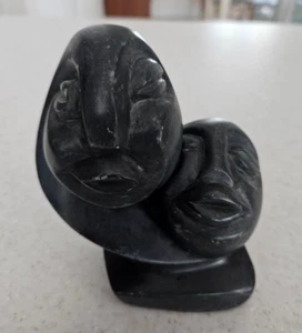 Escultura cabeza Shona de Zimbabue c. 1970 piedra pulida - Imagen 1 de 6