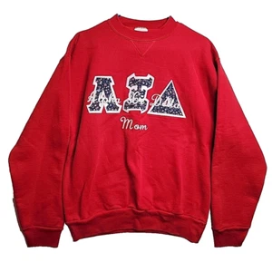 Vintage Alpha Xi Delta Mom rotes Sweatshirt Signal Sport Größe Large - Bild 1 von 7