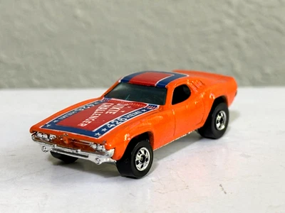 Hot Wheels Blackwall Dixie Challenger 426 Hemi sin bandera en la parte superior naranja ¡excelente estado! Foto 1 de 4