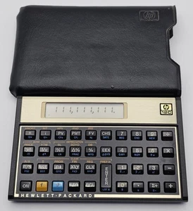 Vintage Hewlett Packard HP 12C Financial Calculator w/OEM Case, Tested, Clean - Picture 1 of 3