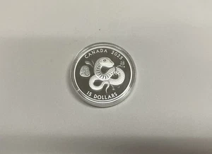 2025 $15 Lunar Year of the Snake - Pure Silver Coin - Foto 1 di 2