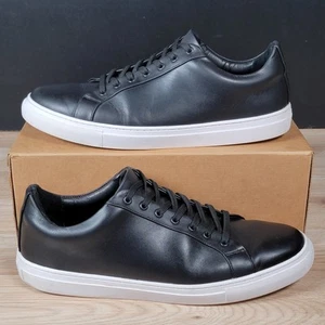 Thursday Boot Co Shoes Mens Size 14 Black White Premier Leather Casual Sneakers - Picture 1 of 8
