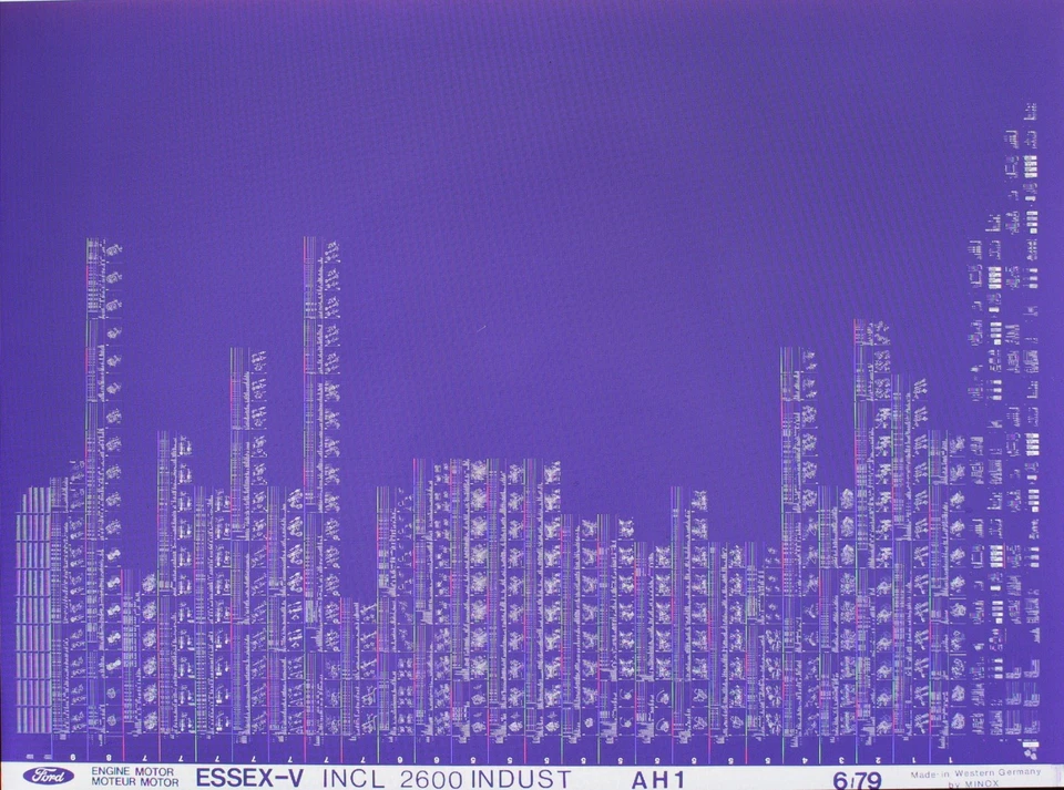Ford Essex V Motor Teilekatalog Microfilm Microfiche Original - Bild 1 von 1