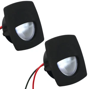 2-1/4-Inch Square Companion Light, Cool White LED, Black Housing, 2-Pack - Picture 1 of 8