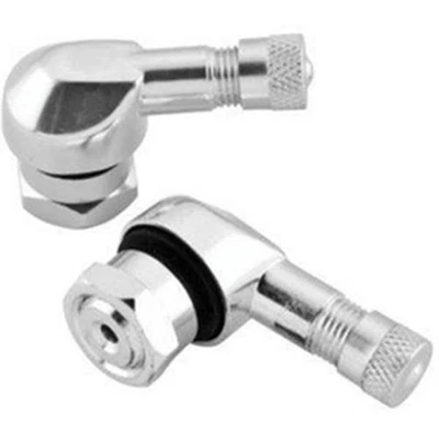 Motorcycle Valve Stems - 11.3mm Silver - Pair BikeMaster 151790 - Image 1 of 2