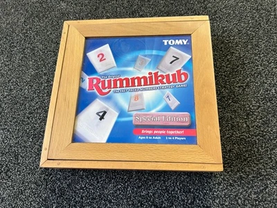 Rummikub Special Edition - Wooden Box - Tomy - Rare Variant - Image 1 of 4