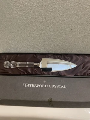 SERVIDOR DE REBANADAS DE PASTEL/PASTEL WATERFORD CRISTAL BODA 12" Foto 1 de 4