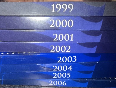 Lot of 8, 1999 - 2006 US Mint 50 State Quarter Proof Sets with box/COA - Image 1 of 4