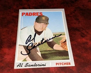 Ed Santorini San Diego Padres 1970 Topps Signed Card W/Our COA - Picture 1 of 1