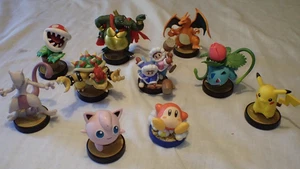 Nintendo Amiibo Figurine ~ Lot Of 9 - Pokemon Jigglypuff Piranha Plant and more - Picture 1 of 7