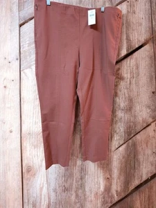 J.Jill Essential Cotton Stretch Pants Women 14 Straight Pull On $90 NEW - Picture 1 of 6