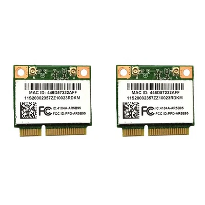2X Atheros AR5B95 AR9285   Card 2.4G 150Mbps PCI-E Half-Height Built-in 3215 - Image 1 of 4