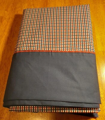 Springs Cotton Sheet for 39inch×76inch Mattress, Red/White/Blue Flat Sheet, new - Image 1 of 2