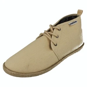 Mens LMB2073 Chukka Espadrille Canvas Boots By Lambretta - Picture 1 of 11