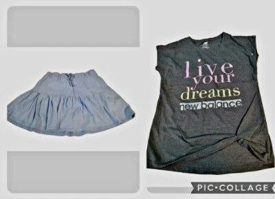 Garanimals 365 Kids Girls Pull On Scooter Skort & TShirt New Balance Sz 10 - Image 1 of 4
