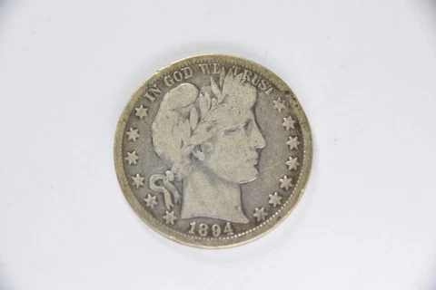 1894-O Barber Half Dollar Good+ Cover