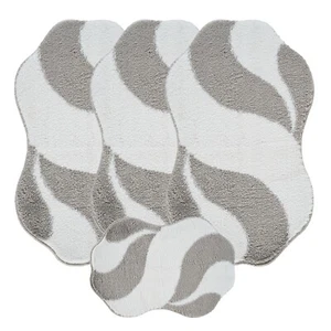 ROMANY GYPSY CARAVAN MICROFIBER WASHABLE RUGS 4pcs SET, ULTRA SOFTNESS, Kavya - Picture 1 of 11