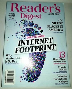 Reader's Digest Large Print. November. 2021. Delete Your Internet Footprint. - Picture 1 of 8