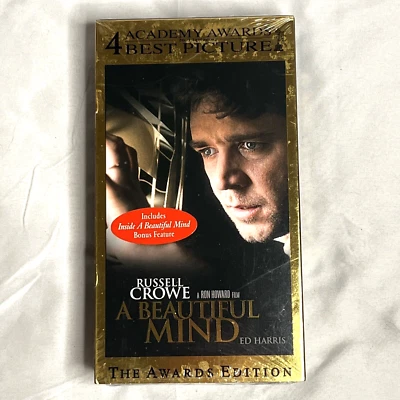 A Beautiful Mind VHS Russell Crowe Drama Sealed 2002 - Image 1 of 4