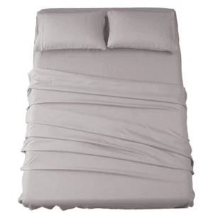 Sheets Super Soft Microfiber 1800 Thread Count 16 Inch Deep Pocket 4 Piece - Picture 1 of 8