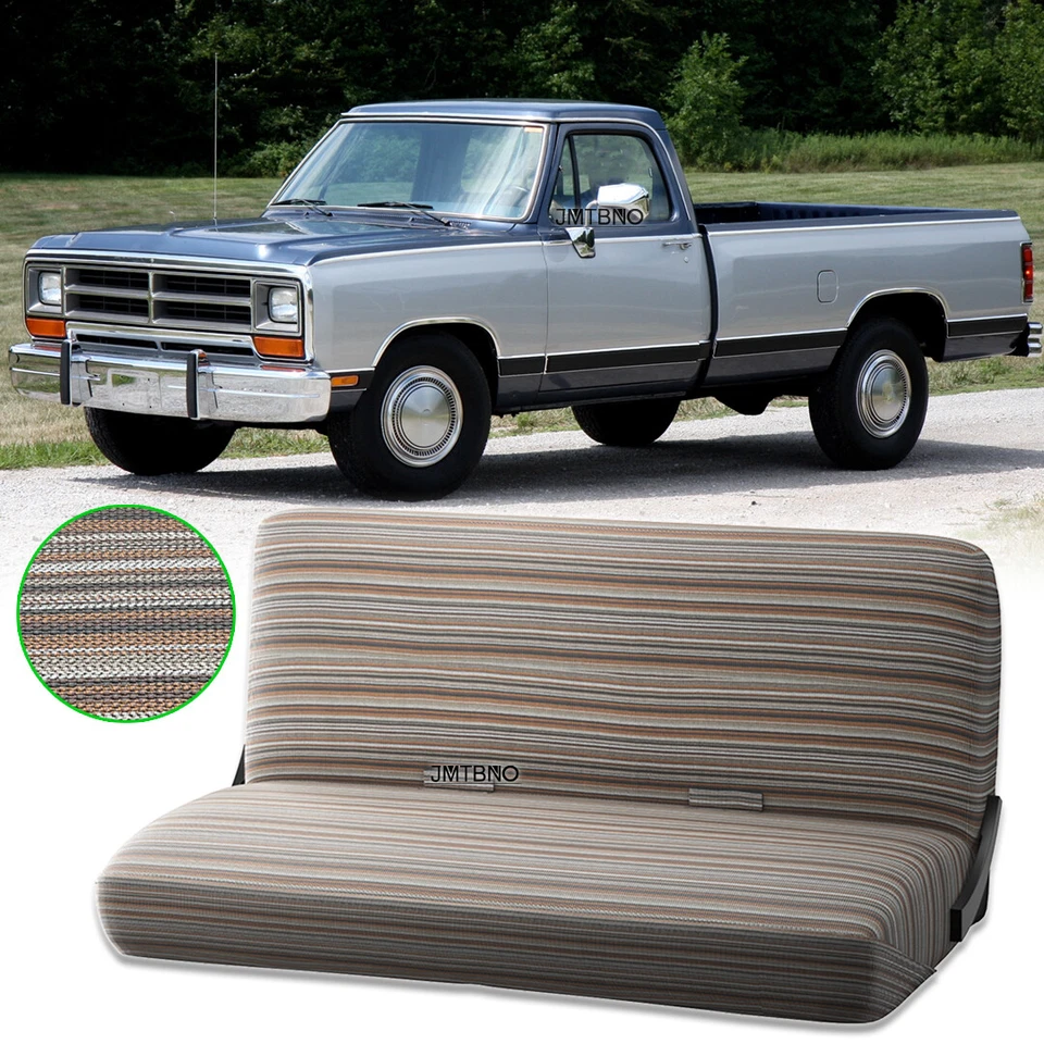 Cubierta de asiento de manta de sillín de banco de tamaño completo para camioneta Dodge W150 W200 W250 W300 Foto 1 de 4