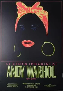ANDY WARHOL ORIGINAL VINTAGE POP ART POSTER EXHIBITION LE CENTO IMMAGINI 1989 - Picture 1 of 1