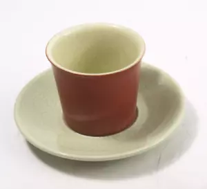Denby Juice Grün Blau Sand Espressotasse & Untertasse X3 - Bild 1 von 6