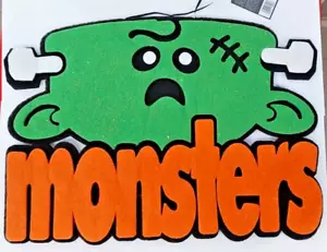 Monsters, frankenstein, Ovatta, articolo di halloween da appendere - Imagen 1 de 1