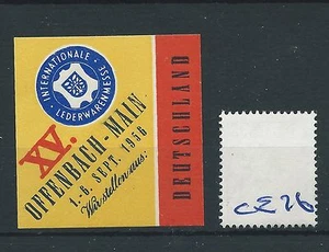 wbc. - CINDERELLA/POSTER - CE76 - EUROPE- INT LEDWARENMESSE - OFFENBACH - 1956 - Picture 1 of 1