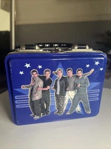 NSYNC Tin Lunch Box *RARE Vintage 1990s Blue Girls Box Boy Band Merch - Picture 1 of 7