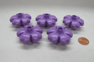 Lego Duplo PURPLE LAVENDER FLOWERS FLORAL Flower Garden House Zoo New 2022 Style - Picture 1 of 4