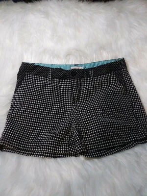 Merona Mujer Corto Tiro Medio Negro/Blanco Mujer’s Talla 4. "AD" Foto 1 de 4